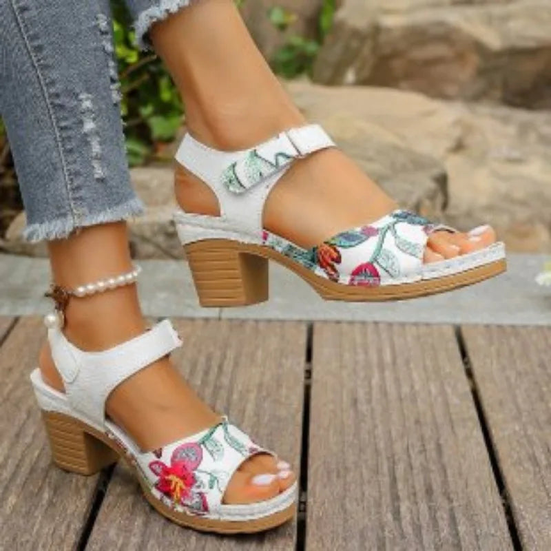 Sandalias con talon