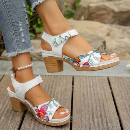 Sandalias con talon