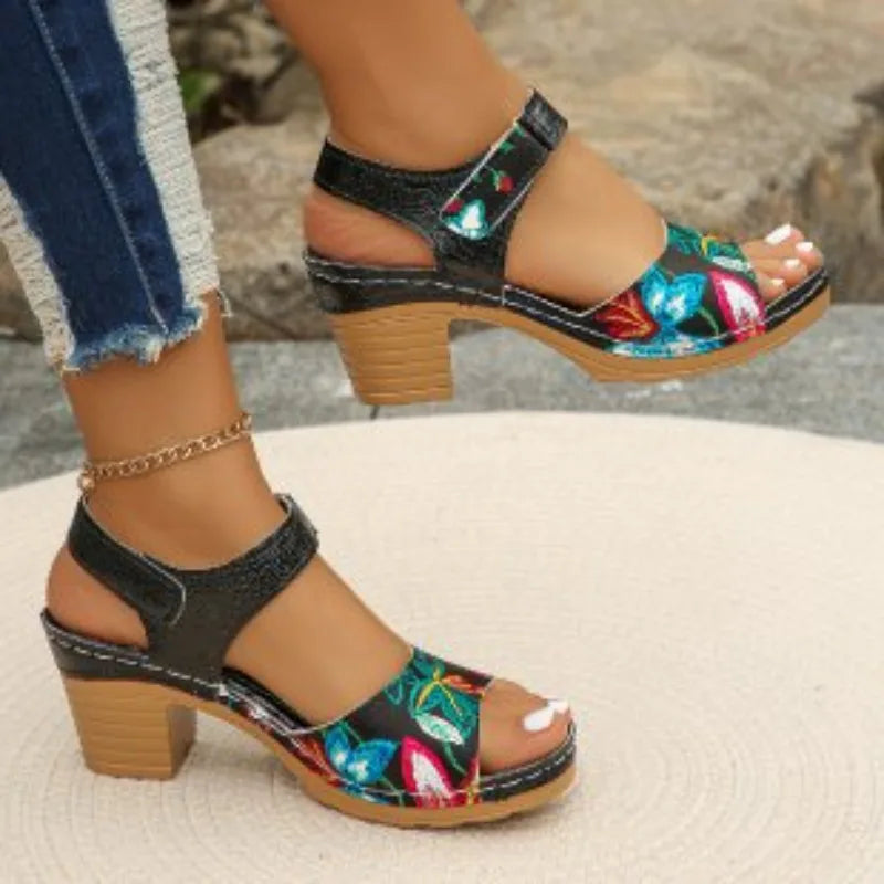 Sandalias con talon